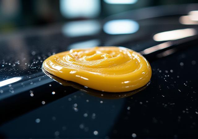 Application de cire premium sur carrosserie de luxe